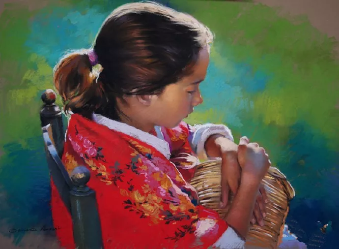 简单唯美的粉笔画（最简单的花草粉笔画）