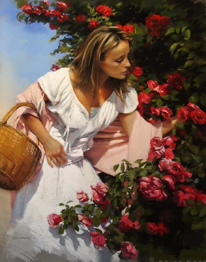 简单唯美的粉笔画（最简单的花草粉笔画）