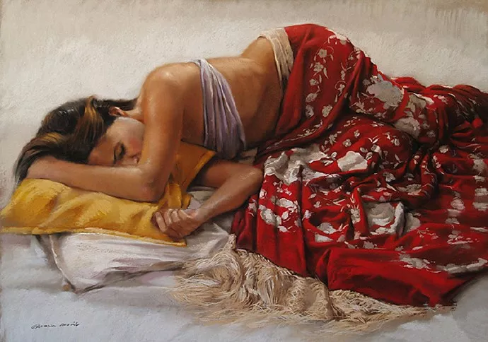 简单唯美的粉笔画（最简单的花草粉笔画）