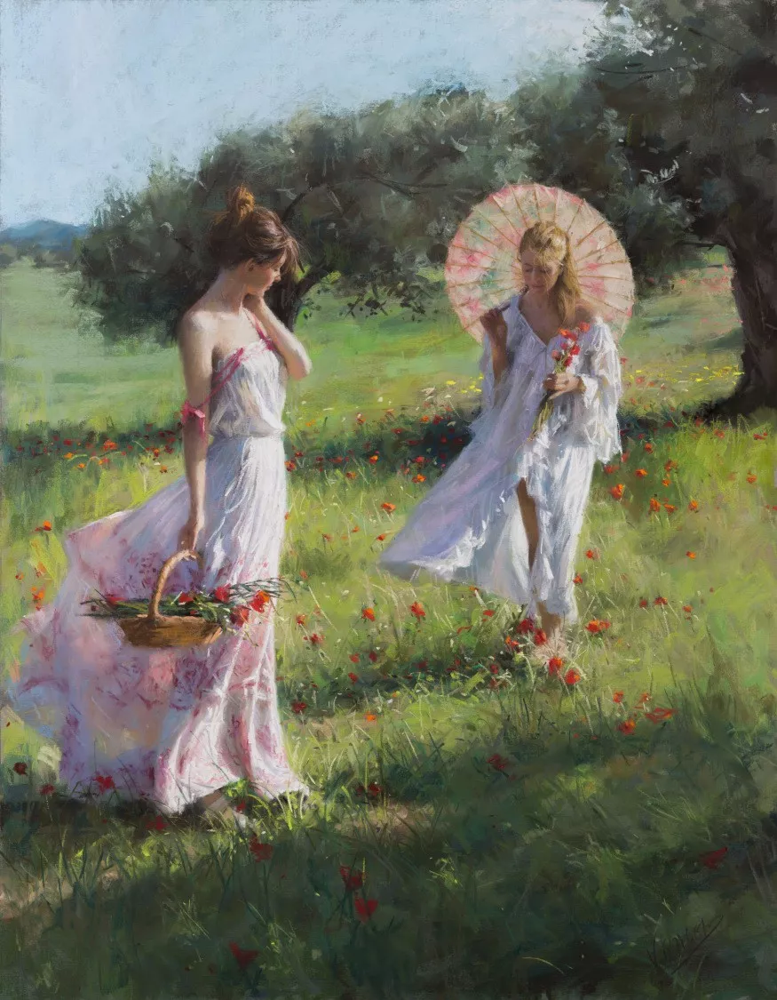 简单唯美的粉笔画（最简单的花草粉笔画）